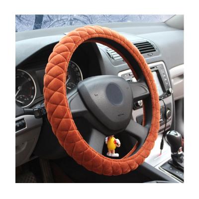 China Luxury Hot Selling Winter Plush Car Steering Wheel Cover Handle Cover for sale