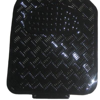 China 4 Pieces Black Color Vehicle Easy Cleaned Universal PVC Car Floor Mats for sale