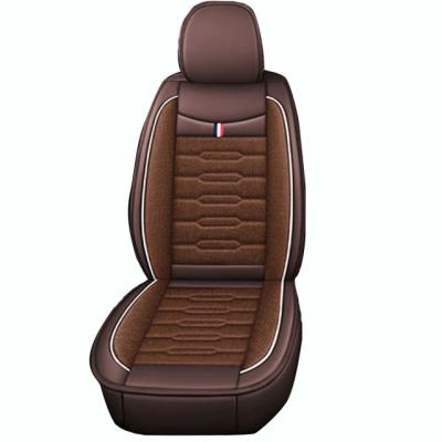 China Durable Manufacturer Customized 7 Seats Luxury General Leather Canvas Full Car Cushion for sale