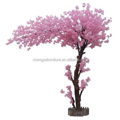 China Silk Fabric Simulation Artificial Cherry Blossom Trees For Wedding Event for sale