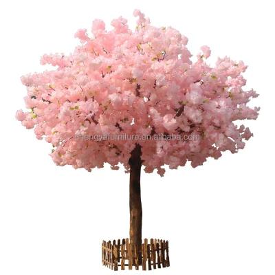 China Wholesale Artificial Silk Fabric Simulation Cherry Blossom Tree For Decoration for sale