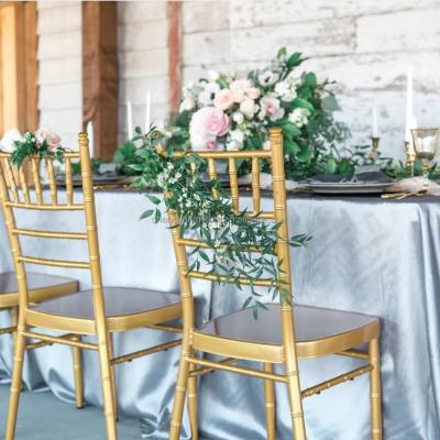 China Modern Gold Metal Stackable Chiavari Chair Wedding Event for sale