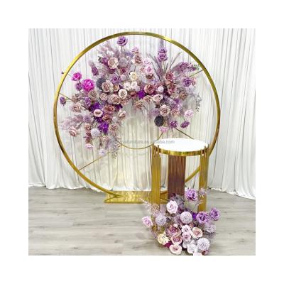 China Elegant Metal Fashion Design Decor Wedding Backdrop Display Stand for sale