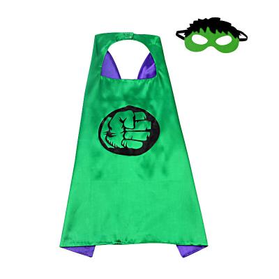 China Polyester Wholesale Halloween Party Superhero Capes Costume Set Cosplay Kids Adult Hero Cape for sale