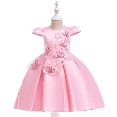 China Baige New Pattern Breathable Kids Clothes Baby Girls Dress Princess First Birthday Dress L5070 for sale