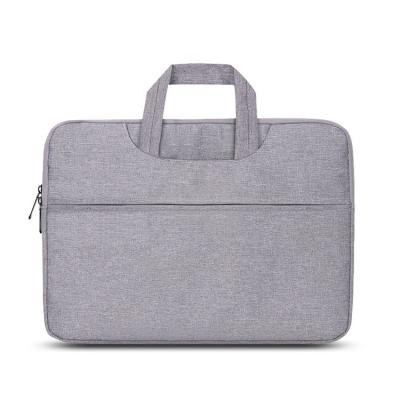 China Wholesale High Quality Waterproof 17 Inch Polyester Gray Laptop Messenger Bag Laptop Bag For Man Business Briefcase for sale