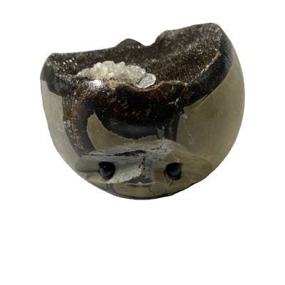 China Health care institutes wholesale and retail high quality crystal geode hedgehog polished septarian figurine for decoration for sale