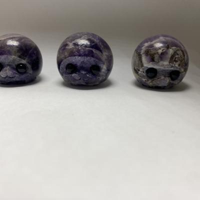 China From China Wholesale And Retail Dream Amethyst Crafts Spherical Hedgehog For Decorative Arts And Crafts for sale