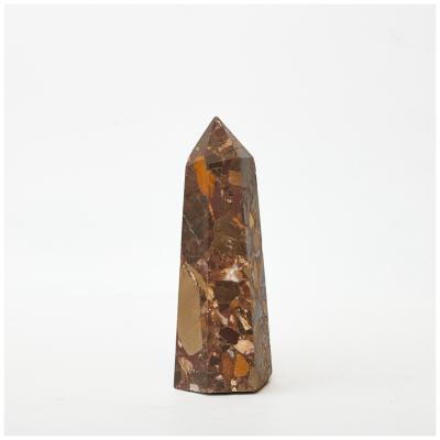 China China Hot Selling Natural Souvenirs Camouflage Crystal Wand Point Stone Pillars for sale