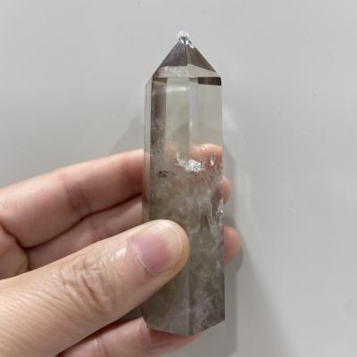 China China high quality natural smoky quartz crystal point obelisk tower for sale