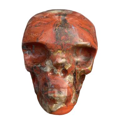 China Wholesale Natural Crystal Skulls China Warrior Red Agate Skulls With Powerful Energy Instruments. for sale