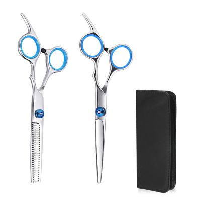 China Thinning Scissors Barber Scissors Set 10 Pieces Stainless Steel Barber Scissors Professional Thin Men's Hairdressing Scissors Women's Hair Salon Scissors Home Professional for sale