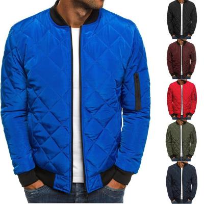 China 2021 Wholesale Man Quilted Jacket Solid Color Winter Jacket Breathable Fashion Men's Jackets for sale