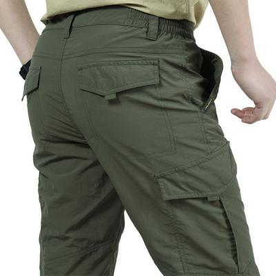 China Men's Long Pants Men's Army Casual Breathable Tactical Lightweight Cargo Pants Military Male Waterproof Quick Dry Pants for sale