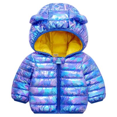 China Viable new style cute bright colorful color down cotton jacket candy color baby boy winter coats for sale