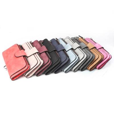 China Wholesale High Quality Fashion Women Designer Purse Wallet Luxury Color Slim Wallets Waterproof For Lady Women Fashion PU Leather for sale