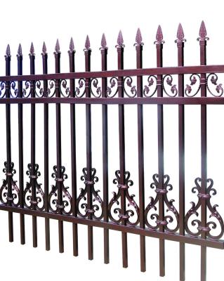 China High Security Easily Assembled Metal Picket Iron Fence Decorative Aluminum Panel for sale