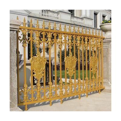 China Easily Assembled Aluminum Fence Deluxe Satin Polished Garden Design for sale