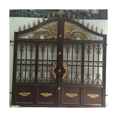 China Good Factory Directly Design Modern High Quality Garden Arch Door Wrought Iron Front Door for sale