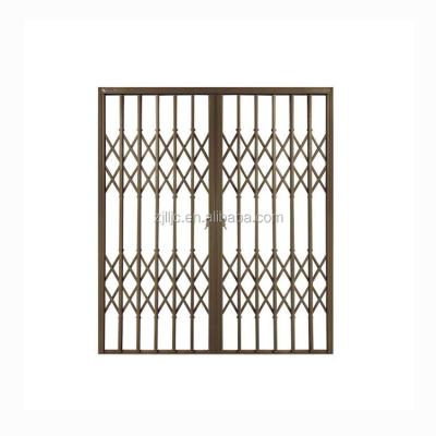 China Easily Compiled Sliding Steel Tubular House Entry Door Grille Designs for sale