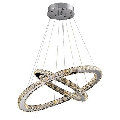 China Modern Minimalist Modern Design High Quality Indoor Living Room Acrylic Modern Ring Led Chandelier for sale