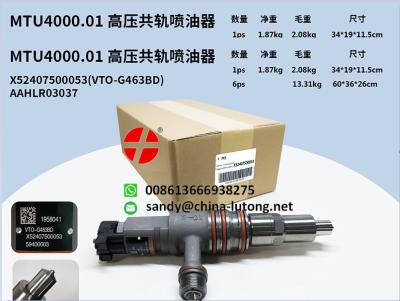 China for oem detroit diesel engine parts RX52407500021 diesel injector For MTU 4000 RX52407500050 23526589 VTO-G360BM MTU4000.01 for sale