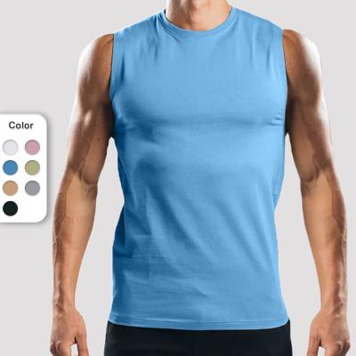 China NVGTN QUICK DRY Men's Beach Tank Tops Fitness Essential Organic Cotton Gym Sportswear Sleeveless T-shirt Mens Tops for sale