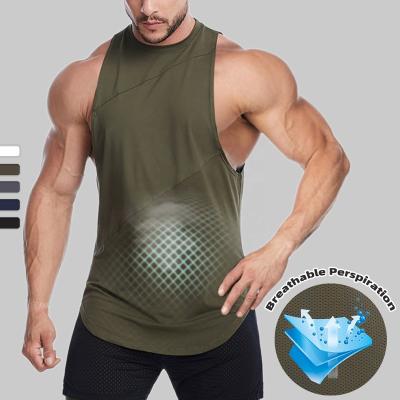 China TLFSPORTS Gym Shirt Turtleneck Singlets Mens Singlets Heddles QUICK DRY Running Shirt Mens Tank Tops for sale