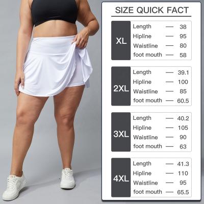 China Pleated Skirt Plus Size Women's Anti-glare Outdoor Tennis Pleated Skirt Seamless Belt Invisible Pocket for sale