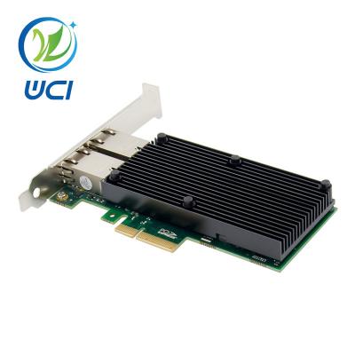 China New Intel X550-T2 Based Ethernet Dual-Port PCIe 3.0x4 10G Optical Network Card X550 for sale