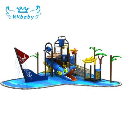 China What You Need What We Design Commercial NNbaby Children's Park Pirate Ship Fun Pool Toddler Plastic Slide Large Outdoor Playground For Kids for sale