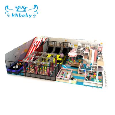 China Nannan Indoor Children's Rectangle Multifunctional Trampoline Park Commercial Trampoline Childcare Playground Amusement Equipment Set with Sandbox for sale