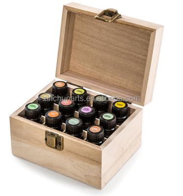 China Gift & Small Wooden Craft Essential Oil Packaging Boxes With Compartment for sale