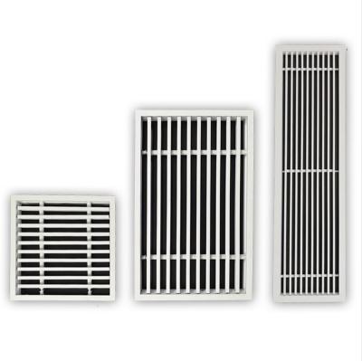 China Removable Blade Air Conditioning Logs Ducts Louvres HVAC Aluminum Linear Bar Air Grille For Wall for sale