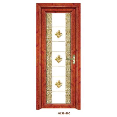 China Waterproof Aluminum Glass Bathroom Door Ghana Aluminum Interior Frosted Glass Bathroom Door for sale