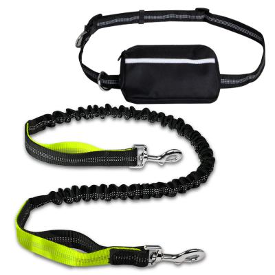 China New Viable Arrive Multifunctional Retractable Hands Release Running Dog Leash With Waterproof Bag for sale