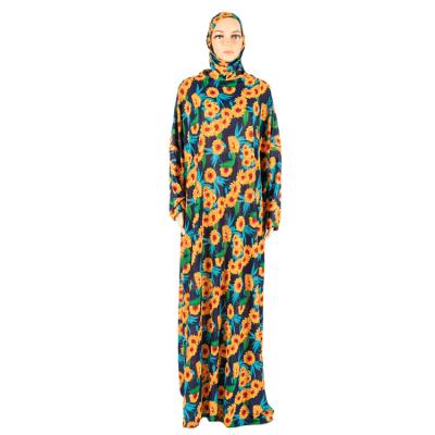 China 100% Muslim Dress Dubai Hijab Maxi Dress Kaftan Caftan Prayer Polyester Islamic Muslim Turkish Long Dress Abaya Women for sale