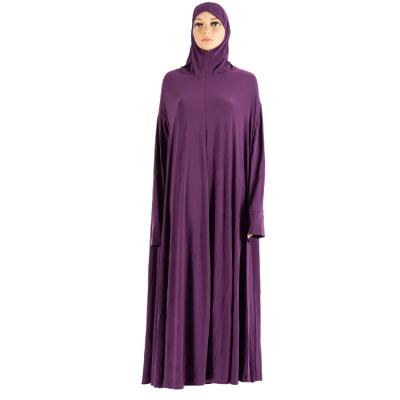 China Polyester 100% Muslim Women's Prayer Clothes Dubai Knitted Islamic Worship Abaya Robe Top Selling Products In Abaya for sale