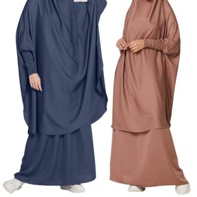 China Breathable Muslim Abaya Dress For Women Dubai Turkey Solid Color Clothing Modest Kaftan Islamic Clothing Muslim Ethnic Dress for sale