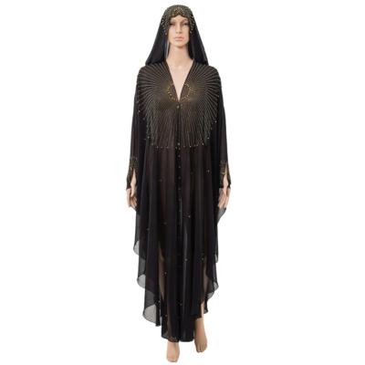 China Luxury Saudi Abaya Capa Kaftan Chiffon Summer Dubai Abaya Muslim Abaya Hooded Dresses Polyester for sale