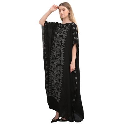 China Muslim Adult Women's Abaya Clothing Long Dress Muslim Dresses Is High Quality Islamic Abaya Ramadan Loose Long Dress Middle for sale