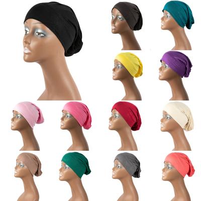 China Classic Ethnic Muslim Hijab Under Scarf Hat Women Girls Cotton Inner Turban Covers Basing Hat Cap for sale