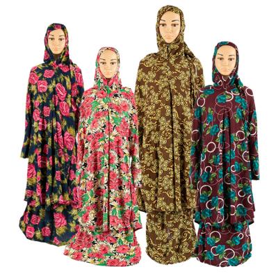 China 100% Polyester Abaya Jalabiya Kaftan Clothing Abaya Kids Girls Abaya Muslim Long Skirt Dress Loose Hooded Turkey Dubai Dress Set for sale