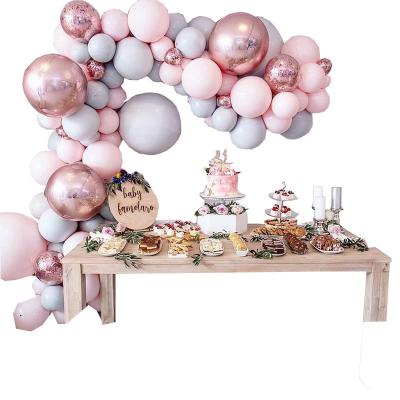 China Birthday Party\Event\Festival Decoration Wedding Balloon Chain Package Macaron Latex Balloon Set Balloon Garland Arch Birthday Wedding Party Decoration for sale