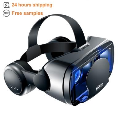 China New Mobile Eyes Adjustable Degrees Up To 800 Pro Vr Glass Vrg Available Full Screen Binoculars Audio Vr Ray Glasses Audio Movies Vrg Pro Blue Gaming Headset for sale