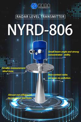 China 30m 316L Antenna Nível de radar sem contacto Transmissor de nível de radar sanitário Transmissor de nível de radar à venda