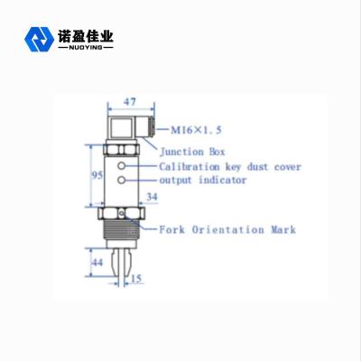 China NUOYING NYYCUK-C Fork material: 304,316L (optional)50mm Fork length: 100mm (customizable as requituning fork level switch for sale