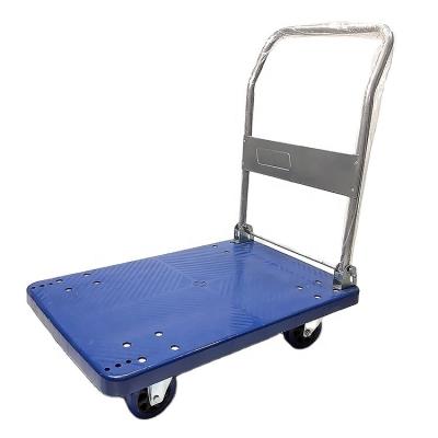 Κίνα 300kgs Four Wheel Folding Hand Push Platform Cart Trolley προς πώληση