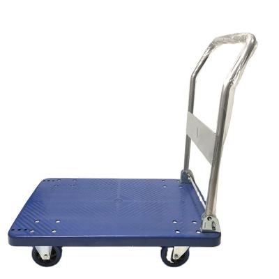 Κίνα Push Cart Dolly Moving Platform Hand Truck Foldable 360 Degree Swivel Wheels Platform Trolley for Warehouse προς πώληση