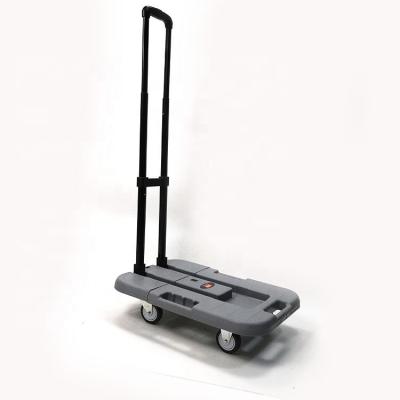 China Hand Pull Truck Tool Pull Cart 300KGS Loading capacity plastic trolly on sale for sale